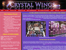 Tablet Screenshot of crystalwings.com